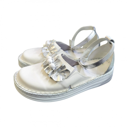 Sandale femei piele naturala Fanny alb [2]