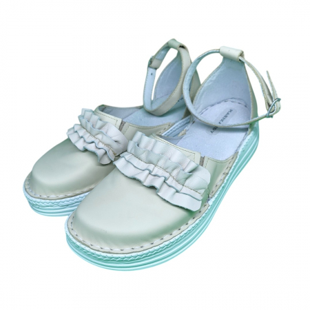 Sandale femei piele naturala Fanny duo bej [1]