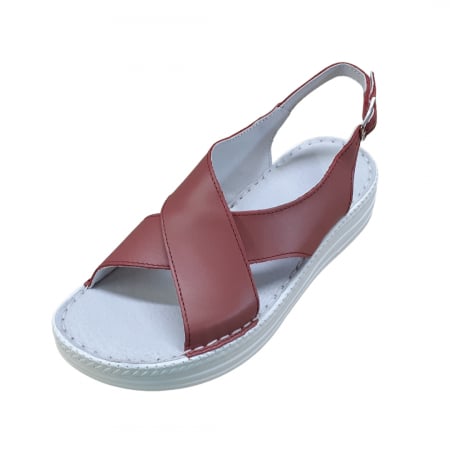 Sandale femei - Sandale femei piele naturala Niky plamaniu