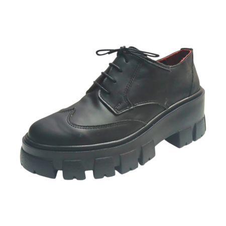 Pantofi Dama din Piele Naturala - Siena Pantofi Damă cu Șiret din Piele Naturală Negru