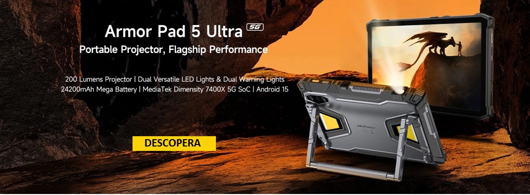 Ulefone Pad 5 Ultra  cu Poriector Video