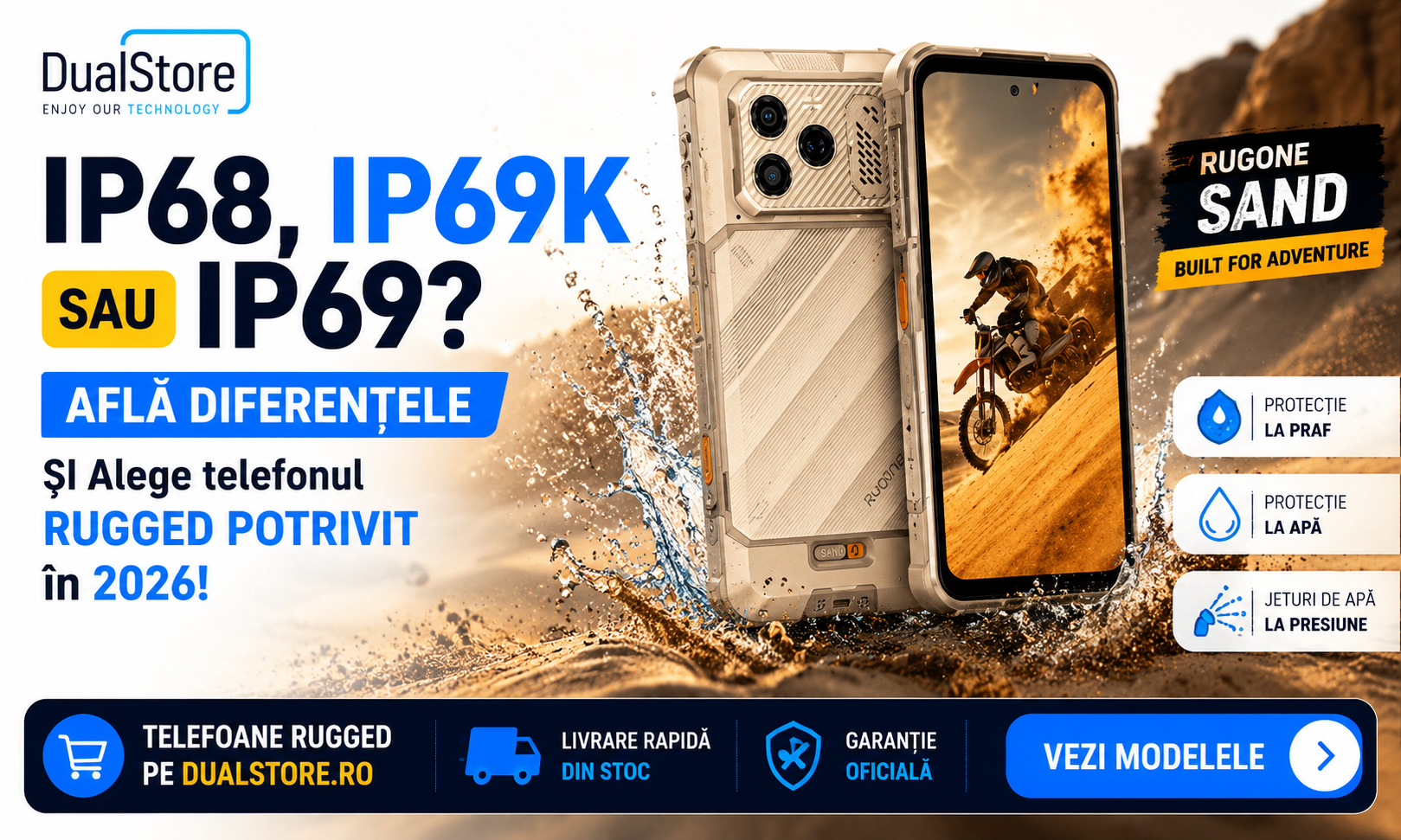IP68, IP69K sau IP69? Ce înseamnă cu adevărat pe un telefon în 2026