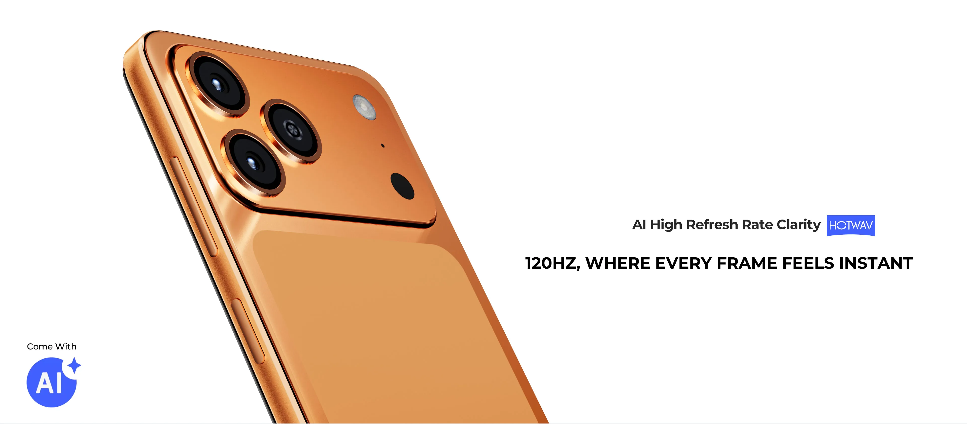Două modele de smartphone Hotwav alăturate pe un fundal alb
