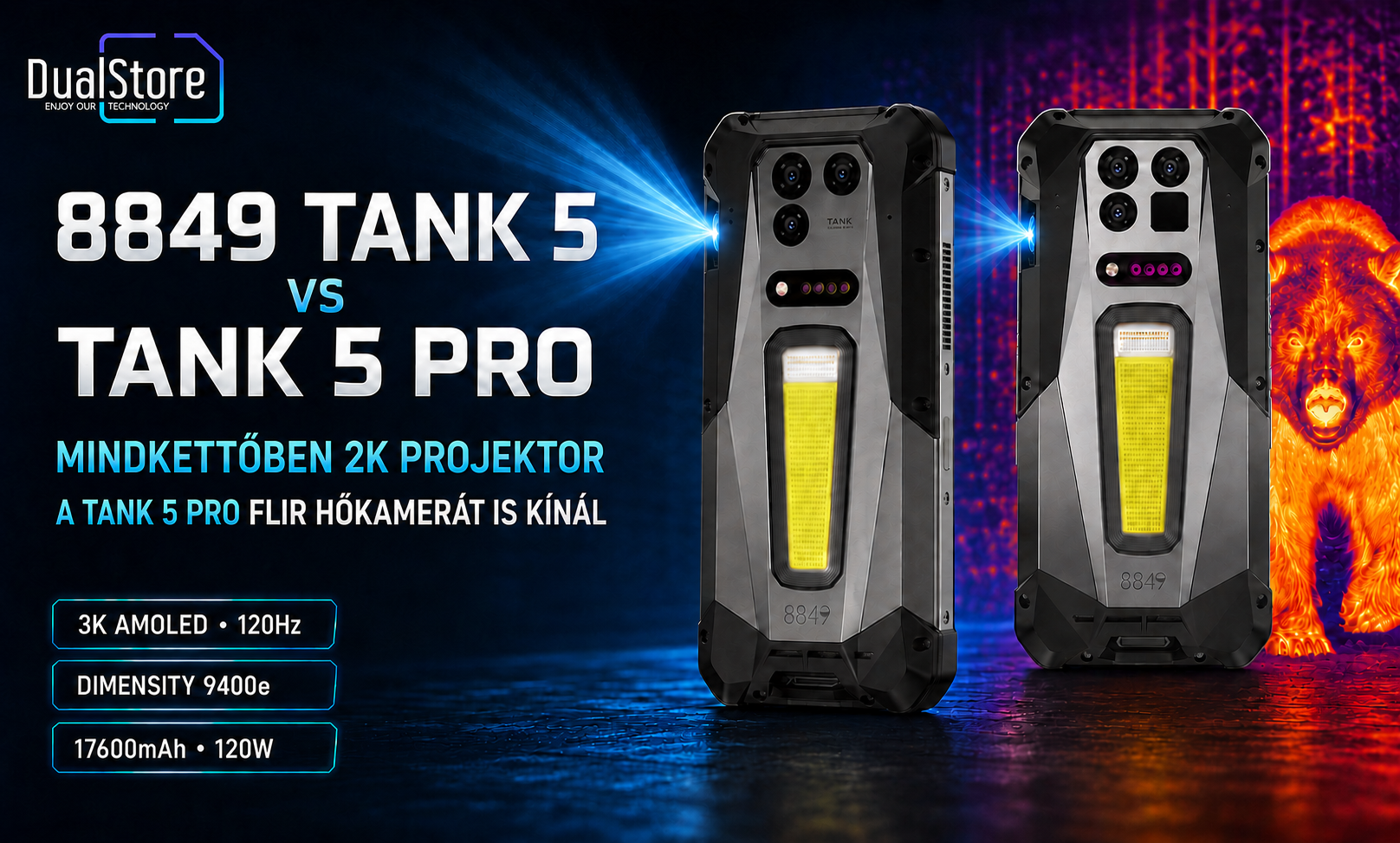 8849 TANK 5 vs TANK 5 Pro: megéri a FLIR hőkamerás változat?