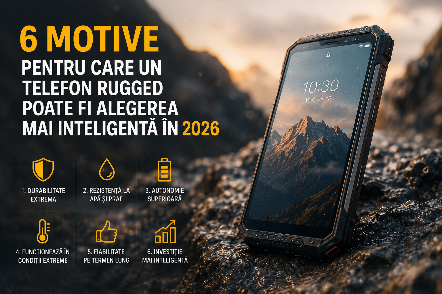 De ce merită un telefon rugged: 6 avantaje importante - DualStore