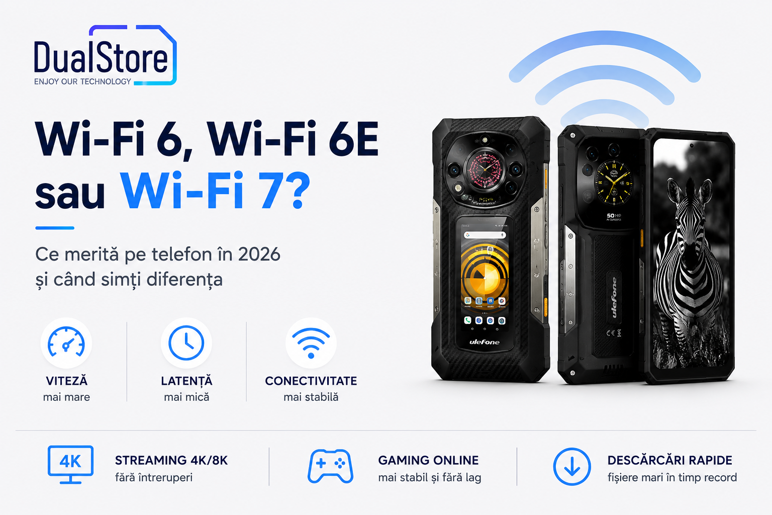Wi-Fi 6, Wi-Fi 6E sau Wi-Fi 7? Ce merită pe telefon în 2026 și când simți diferența