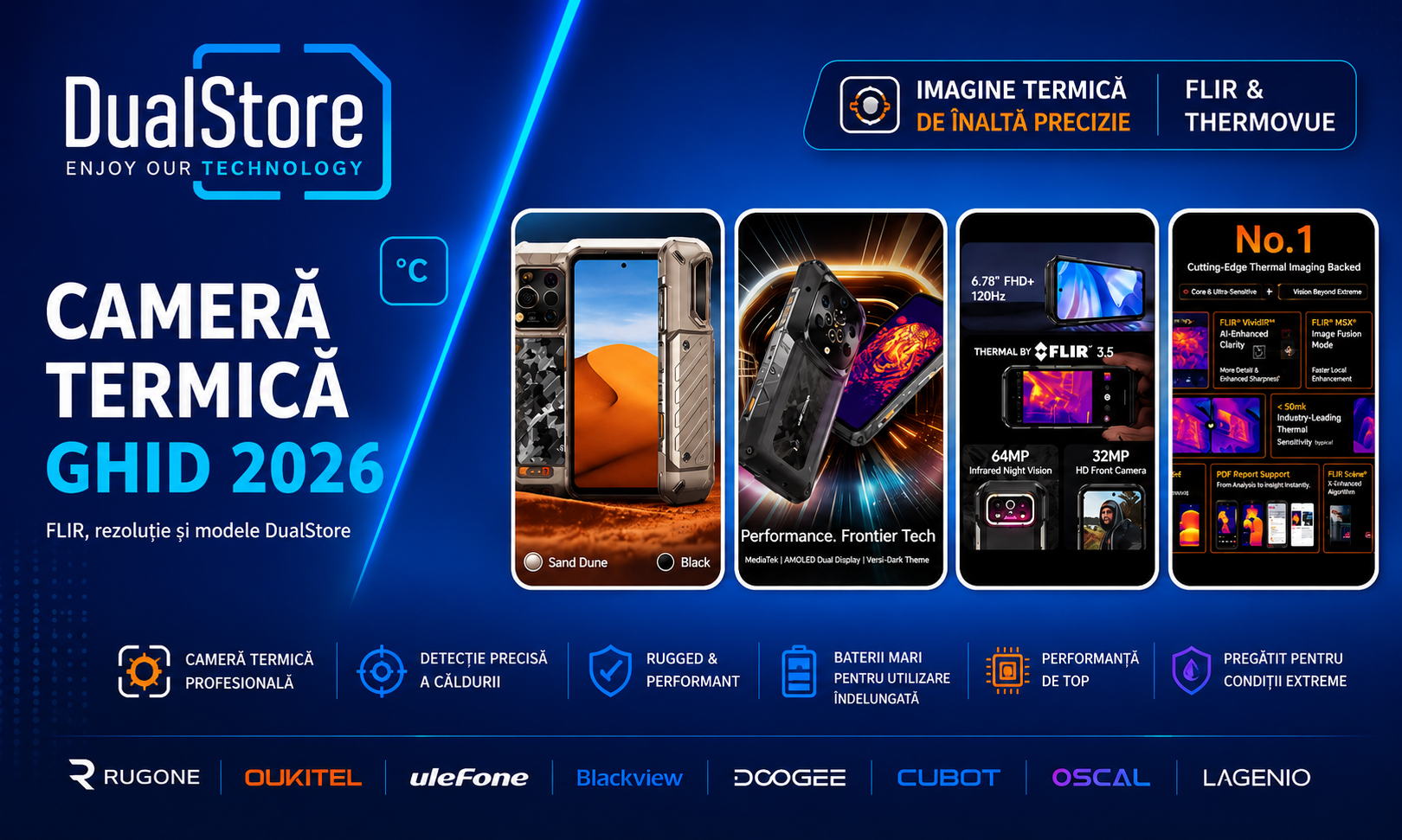 Top telefoane cu cameră termică în 2026: Ghid complet FLIR, comparații și cele mai bune modele disponibile pe DualStore