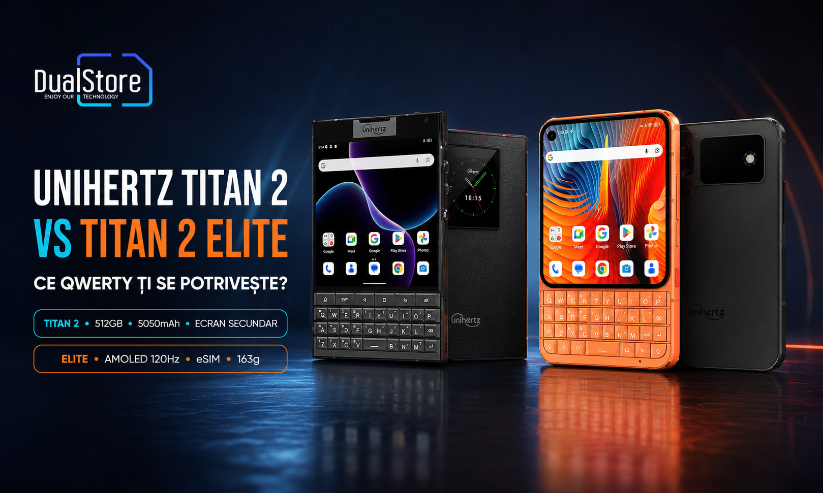 Unihertz Titan 2 vs Titan 2 Elite: duelul telefoanelor QWERTY care schimbă regulile productivității