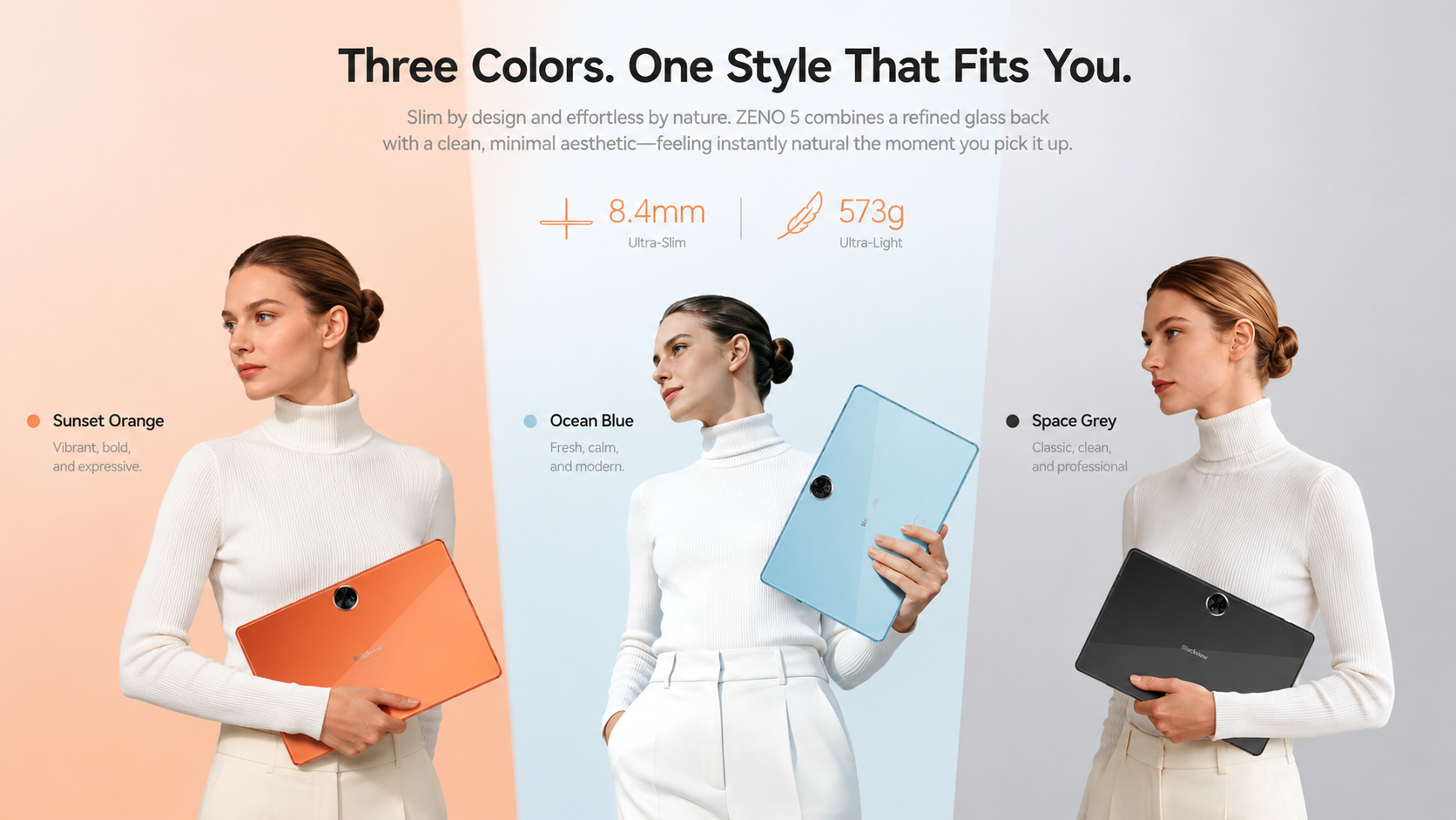 Blackview ZENO 5 a ajuns pe DualStore: Tableta AI cu tastatură, mouse și stylus incluse