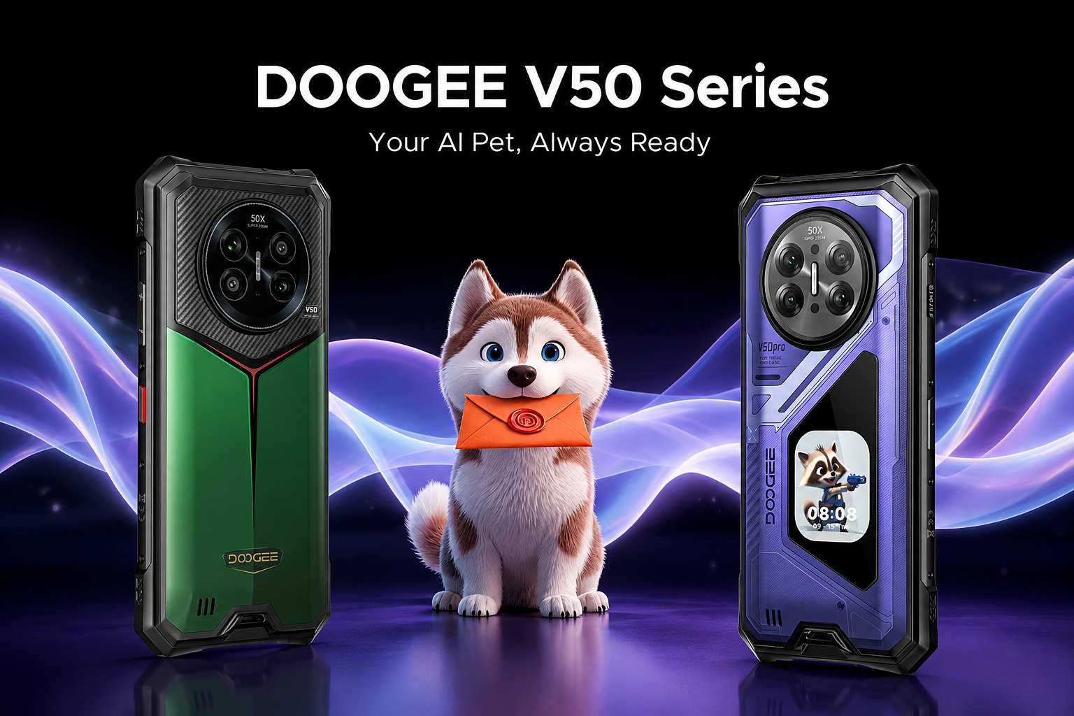 Primele DOOGEE V50 și V50 Pro din România sunt pe DualStore | 200MP, Night Vision, 11000mAh