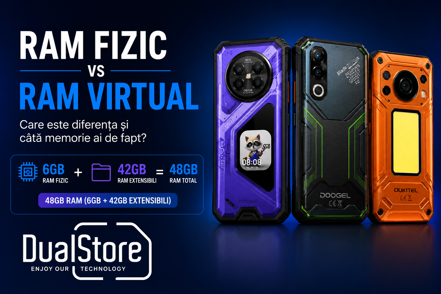 RAM fizic vs RAM virtual pe telefon: care este diferența și câtă memorie ai de fapt?ul despre RAM-ul extins
