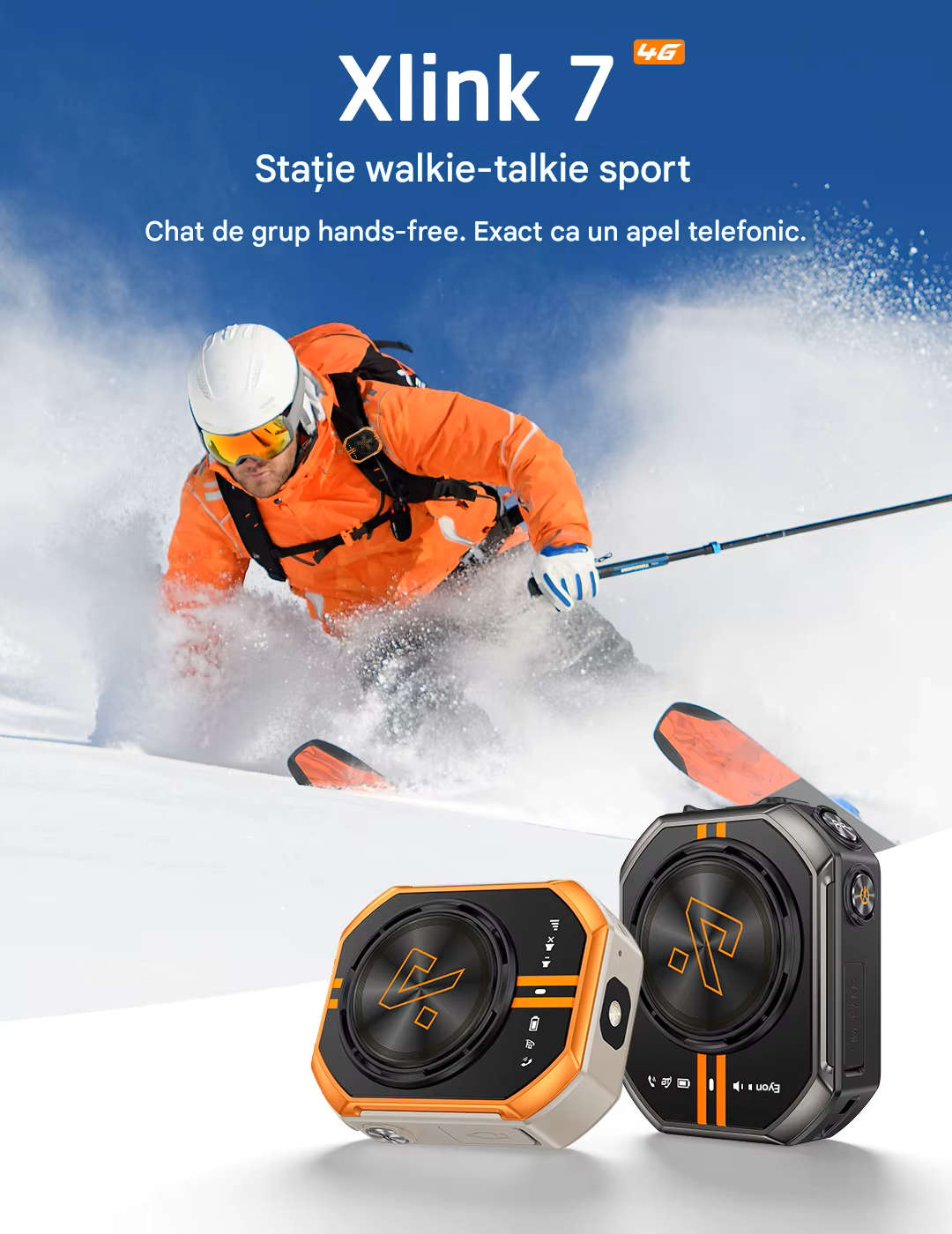 Walkie Talkie RugOne XLink 7 | Stație Radio Rugged Outdoor | DualStore