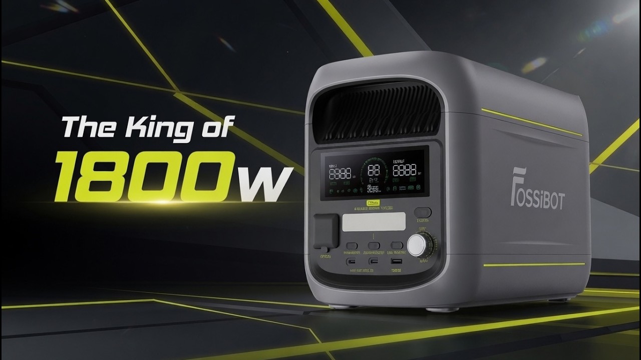 FOSSiBOT F1800: Power Station LiFePO4 cu UPS Rapid, Încărcare Solară și Service Oficial în România