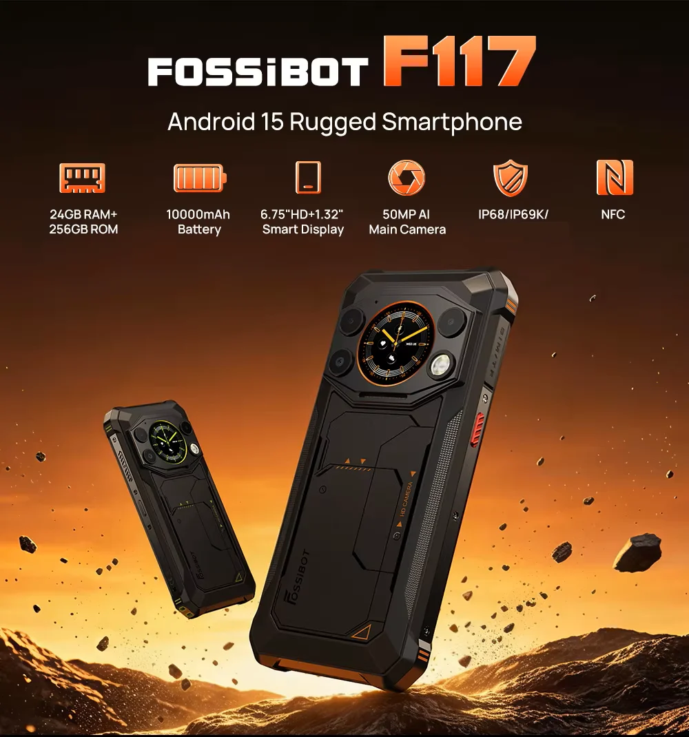 Fossibot F117 5G – 10000mAh Battery, 32GB RAM and NFC