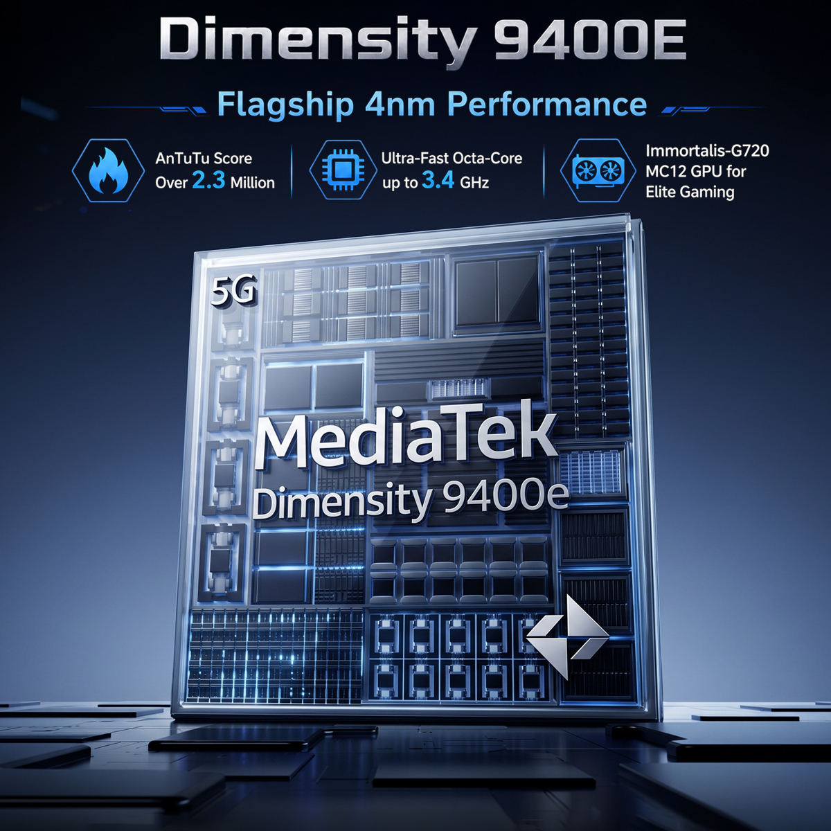 Processor MediaTek Dimensity 9400e pe telefoanele 8849 TANK 5, DualStore.ro