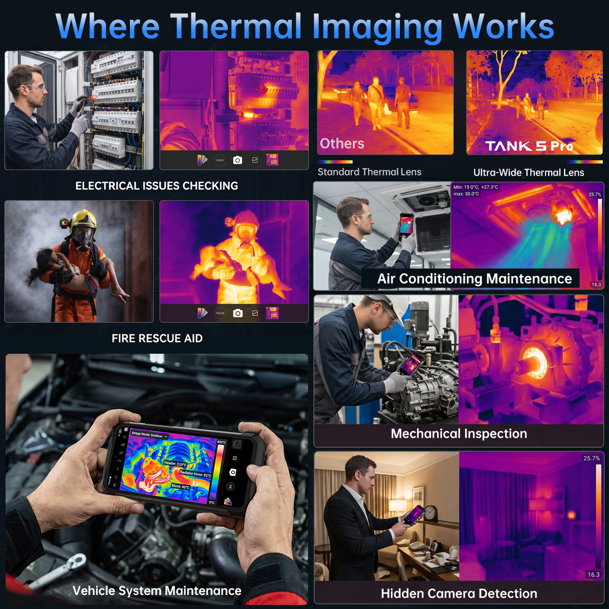 FLIR thermal camera applications for 8849 TANK 5 Pro, DualStore.ro