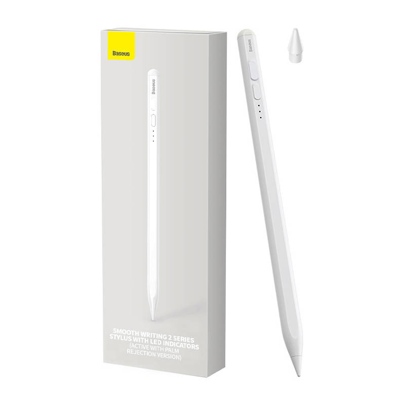Accesorii - Stylus cu scriere fina si indicatoare LED (activ) Alb