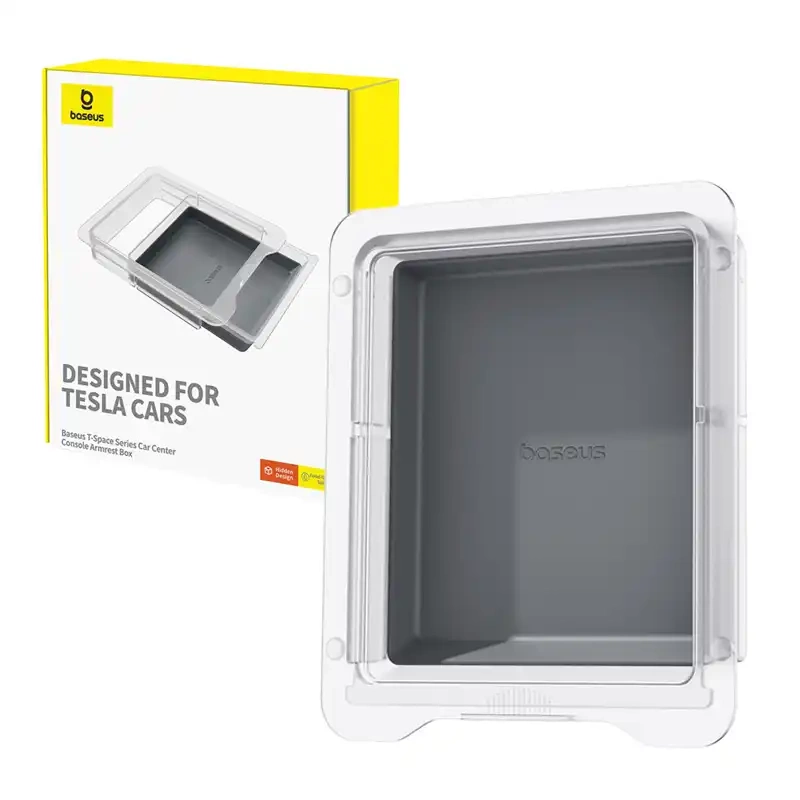 Accesorii Auto - Cutie de depozitare Tesla Baseus (gri)