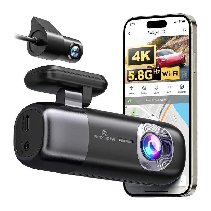 REDTIGER F9 - Camera video pentru bord cu WiFi, 4K + 1080p [2]