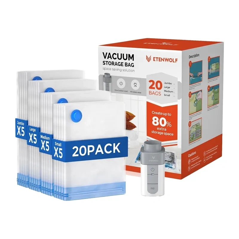 Gadgets - Pungi de vidat Etenwolf VB03 de 1500 mAh cu pompa