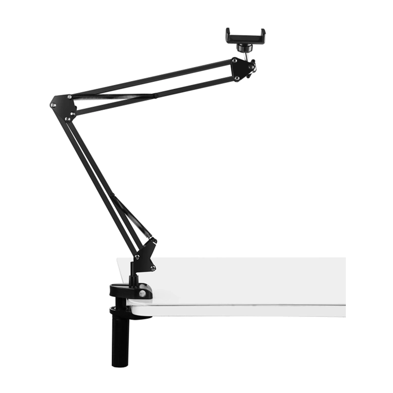 Gadgets - Suport pentru transmisie live Puluz cu suport pentru telefon (negru)