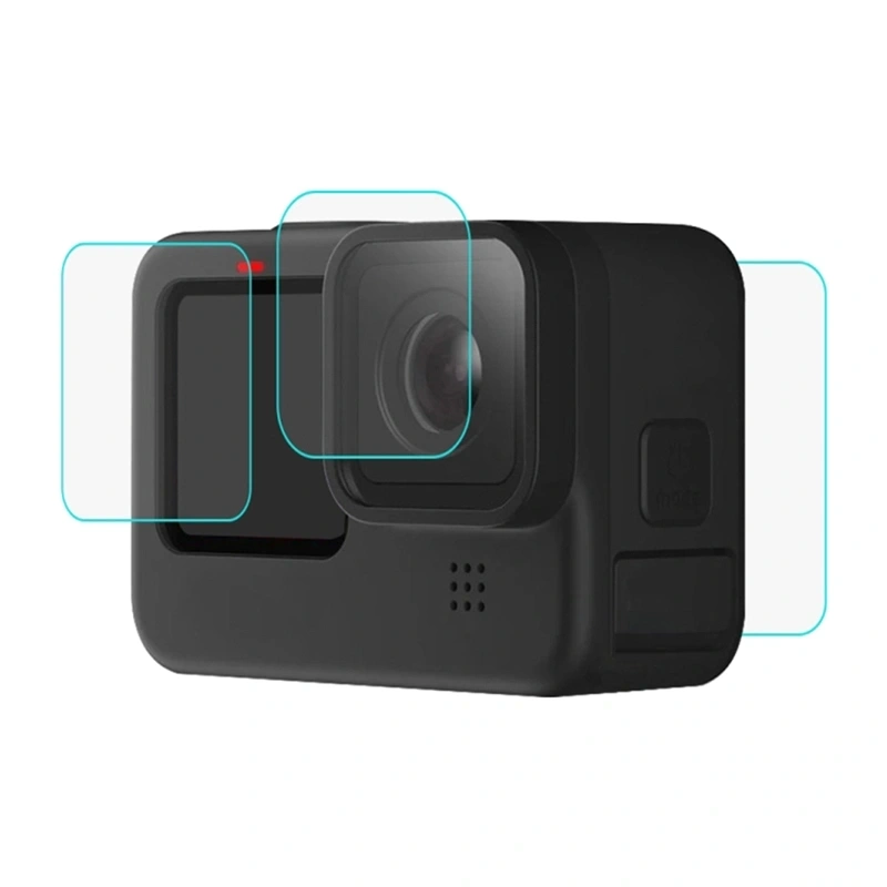 Gadgets - Folie de protectie din sticla temperata Puluz 9H pentru GoPro HERO12/11/10, negru