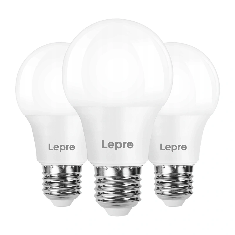 Smart Home - Bec LED LEPRO 100089-WW-EU-3, E27, A60, 8,5 W (60 W), 806 lm, 2700 K (alb cald), 180°, pachet de 3 bucati