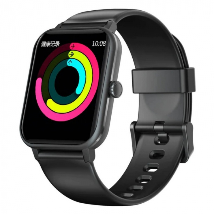 Smartwatch Blackview R3 Max Negru, TFT 1.69 Touch screen, Temperatura corporala, Ritm cardiac, Oxigen SpO2, Contor calorii, IP68, 230mAh image