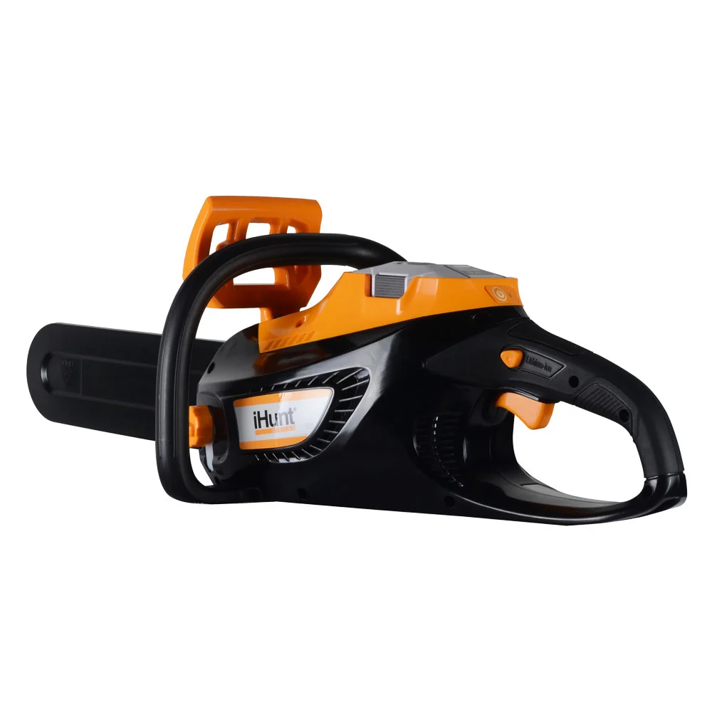 Drujbă Electrică iHunt Strong Chainsaw 58V Power, cu Acumulator, Fierăstrău Electric Portabil, 58V, Portocaliu [6]