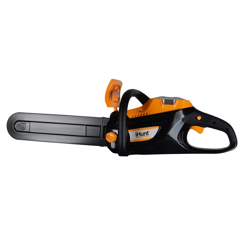 Drujbă Electrică iHunt Strong Chainsaw 58V Power, cu Acumulator, Fierăstrău Electric Portabil, 58V, Portocaliu [5]