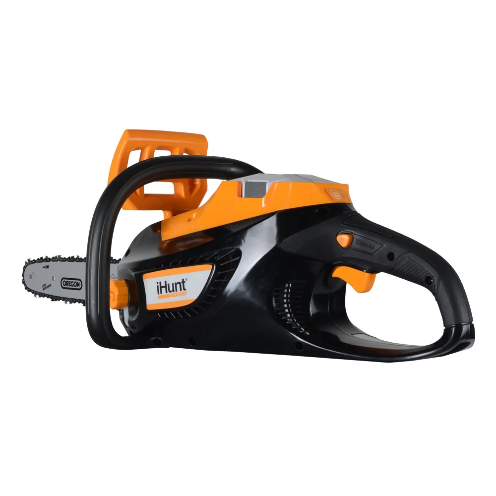 Drujbă Electrică iHunt Strong Chainsaw 58V Power, cu Acumulator, Fierăstrău Electric Portabil, 58V, Portocaliu [3]