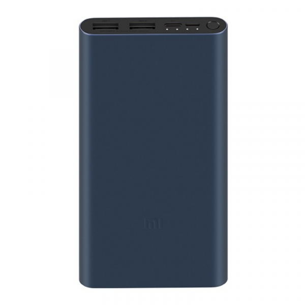 Acumulator extern Xiaomi Mi 18W Fast Charge Power Bank 3 de 10000mAh cu USB Type-C si Micro-USB Negru