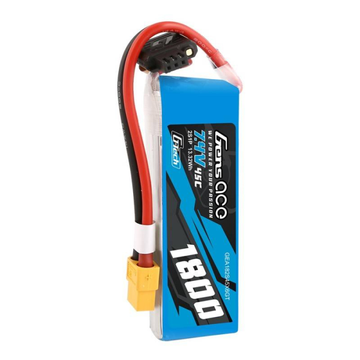 Acumulator GensAce G-Tech LiPo 1800mAh 7.4V 45C 2S1P XT60 [4]