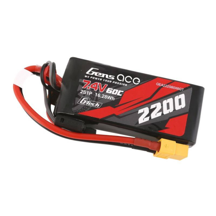 Acumulator GensAce G-Tech LiPo 2200mAh 7.4V 60C 2S1P XT60 [3]