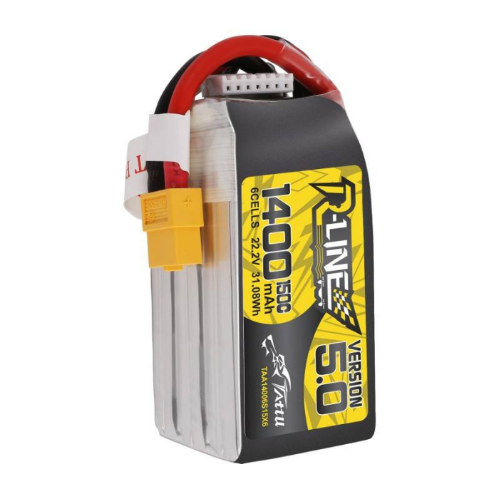 Acumulator Tattu R-Line 5.0 1400mAh 22.2V 150C 6S1P XT60 [4]