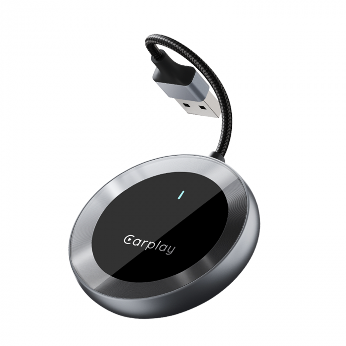 iSEN A20 Vezeték nélküli Autós Adapter Android Auto és CarPlay-hez, Fekete, USB és Type-C, Automatikus Csatlakozás, 5.8 GHz, Plug & Play [2]