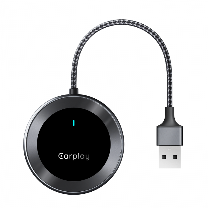 iSEN A20 Vezeték nélküli Autós Adapter Android Auto és CarPlay-hez, Fekete, USB és Type-C, Automatikus Csatlakozás, 5.8 GHz, Plug & Play [3]