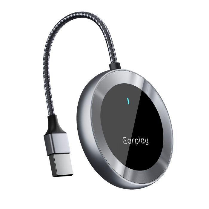 iSEN A20 Vezeték nélküli Autós Adapter Android Auto és CarPlay-hez, Fekete, USB és Type-C, Automatikus Csatlakozás, 5.8 GHz, Plug & Play [5]