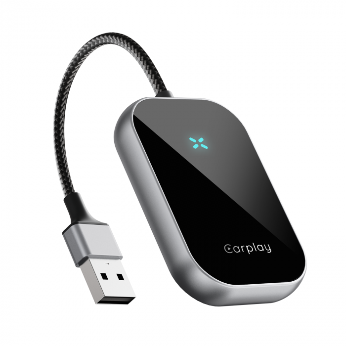 iSEN A21 Wireless Car Adapter for Android Auto and CarPlay, Black, USB & Type-C, Auto-Connect, 5.8 GHz, Plug & Play [5]