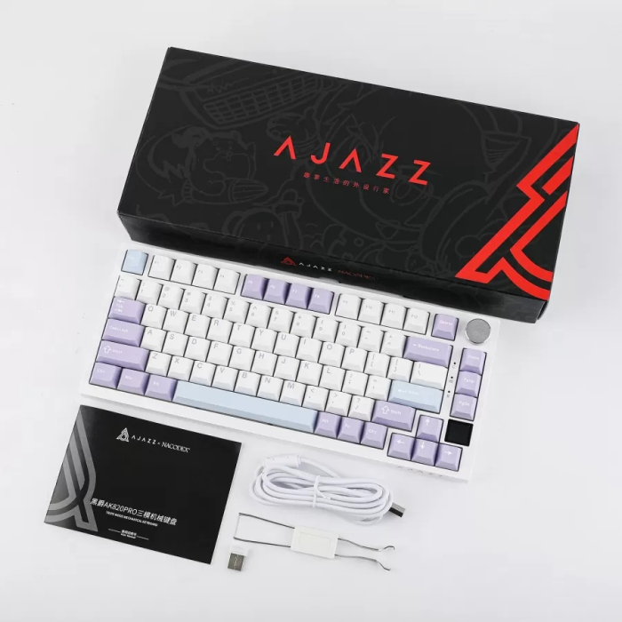 AJAZZ AK820 PRO Mechanical Keyboard TFT Screen Bluetooth ,2.4G Wireless ,Wired Mode RGB Hot-Swap [4]