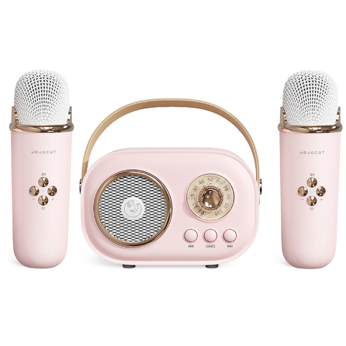 Portable Karaoke Machine iSEN C20 Plus, Pink, UHF Wireless Microphone, Bluetooth 5.0, HIFI Sound, Anti-howling, 2-4H Battery Life, Multiple Apps, 1000mAh/500mAh Battery, Type-C Charging [3]
