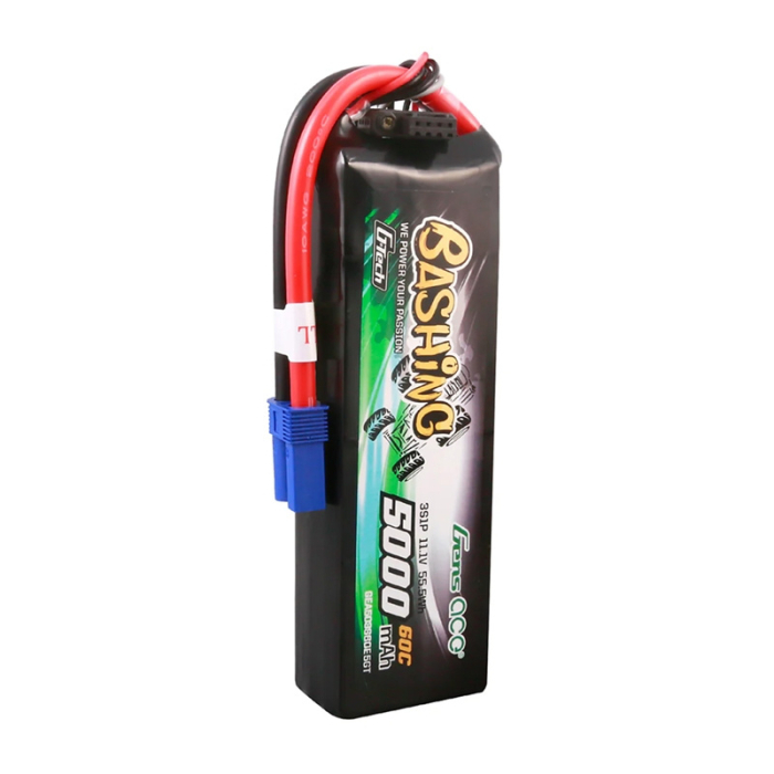 Baterie LiPo GensAce G-Tech de 5000 mAh, 11,1 V, 60C, 3S1P, cu conector EC5 [2]
