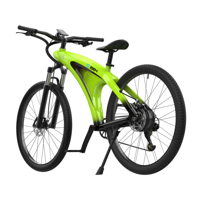 Electric bicycle iSEN Q5 Green, 650W, 27.5" Wheel, 9 Shimano speeds, Full Electric or Assisted Riding, 45km/h, Detachable Battery, IPX4 [5]
