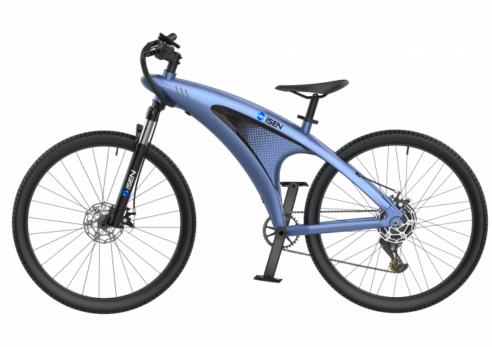 Bicicleta electrica iSEN Q5 Albastru, 650W, Roata 27.5", 9 viteze Shimano, Rulare full electric sau asistata, 45km/h, Baterie detasabila, IPX4 [2]