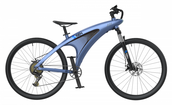 Bicicleta electrica iSEN Q5 Albastru, 650W, Roata 27.5", 9 viteze Shimano, Rulare full electric sau asistata, 45km/h, Baterie detasabila, IPX4 [3]