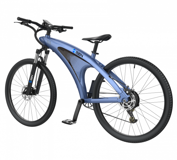 Bicicleta electrica iSEN Q5 Albastru, 650W, Roata 27.5", 9 viteze Shimano, Rulare full electric sau asistata, 45km/h, Baterie detasabila, IPX4 [4]