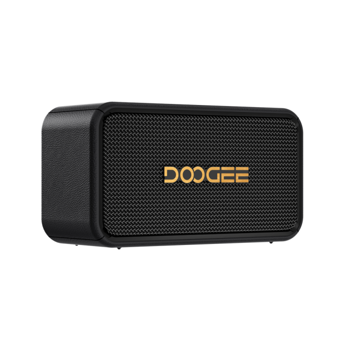 DOOGEE Field Rush Hordozható Hangszóró, Fekete, Bluetooth, 130W, 2.1 Sztereó, Extra Bass, IP67, Mélynyomó, TWS, Beépített Mikrofon, USB, Kültéri Használatra [6]
