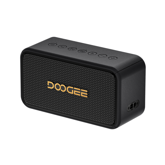 DOOGEE Field Rush Hordozható Hangszóró, Fekete, Bluetooth, 130W, 2.1 Sztereó, Extra Bass, IP67, Mélynyomó, TWS, Beépített Mikrofon, USB, Kültéri Használatra [5]