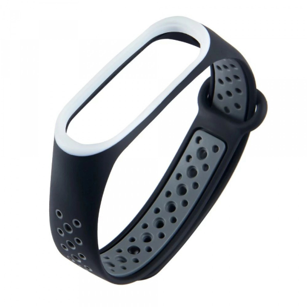 Bratara de schimb din TPE de inalta calitate pentru Xiaomi Mi band 3/4, in doua culori, cu aerisire, confortabila si rezistenta [3]