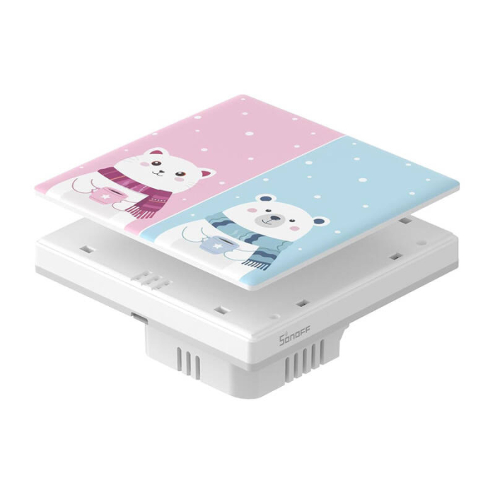 Capac decorativ / capac pentru comutatorul tactil T5 SONOFF Cartoon 2C [4]